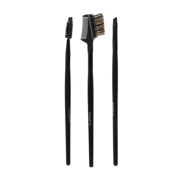 Набір пензлів для макіяжу брів Parisa Cosmetics P-101, 3 шт